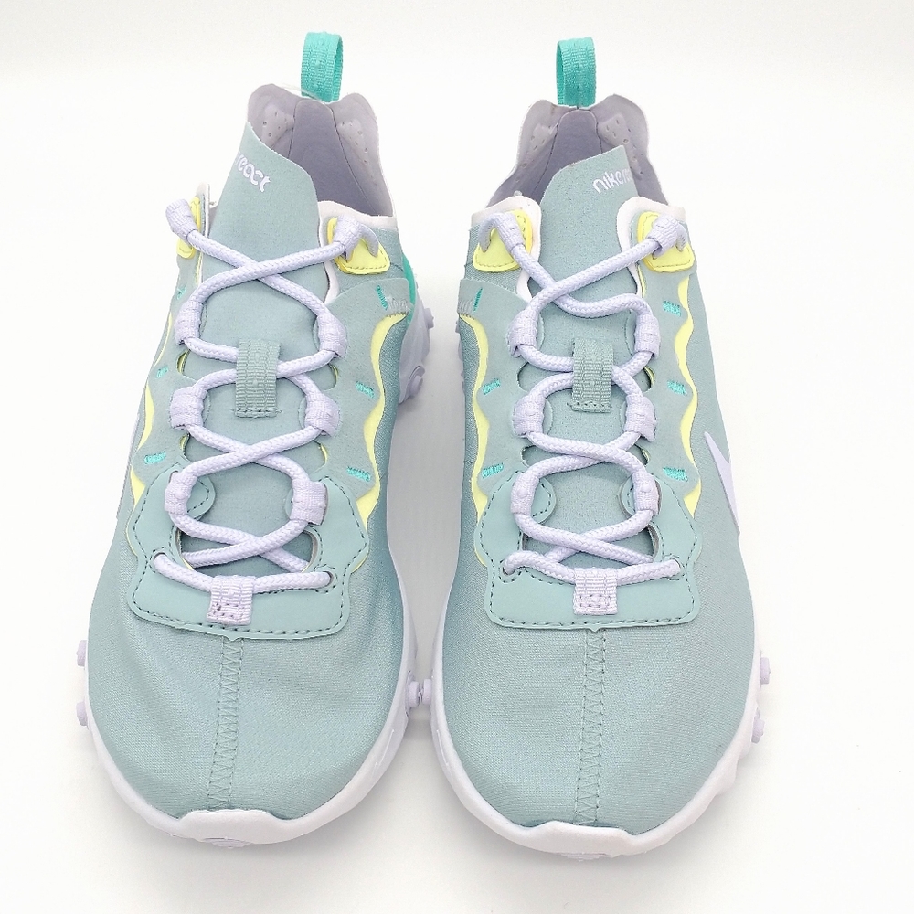 Nike React Element 55 Running Sneakers Teal White Women's Size 6.5 BQ2728-301 - Picture 3 of 8